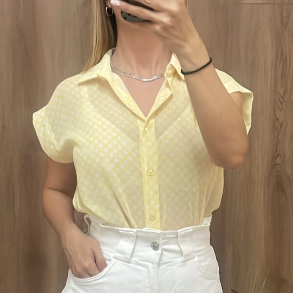 Dot shirt yellow